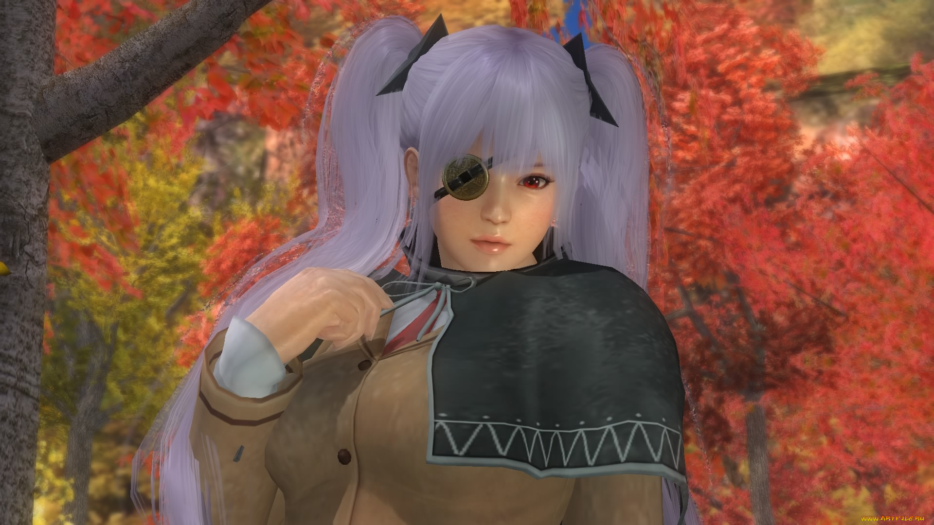 видео, игры, dead, or, alive, 5, взгляд, девушка, фон