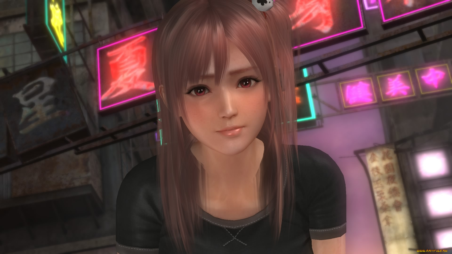 видео, игры, dead, or, alive, 5, взгляд, девушка, фон