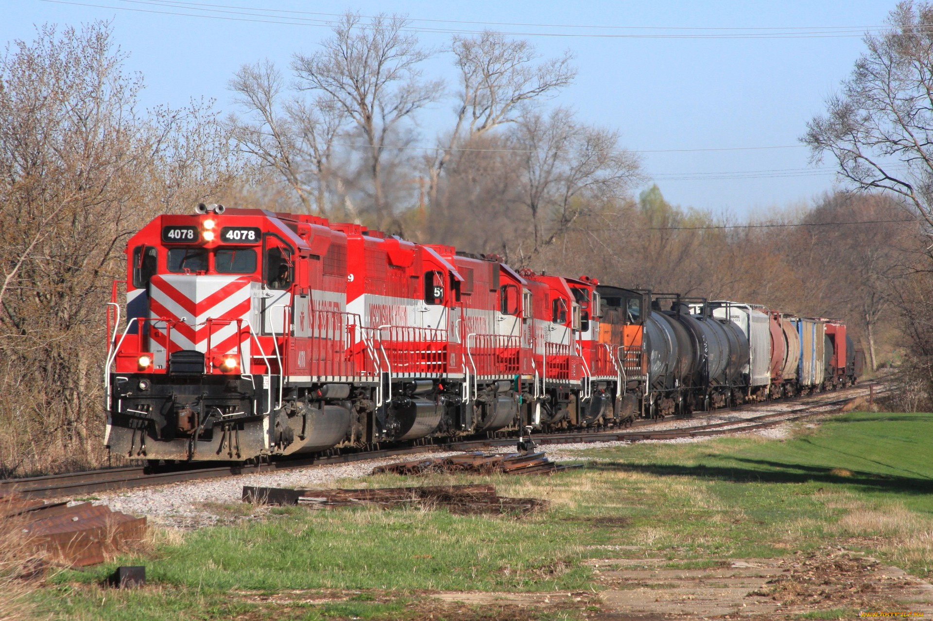 техника, поезда, локомотив, рельсы, дорога, железная, состав