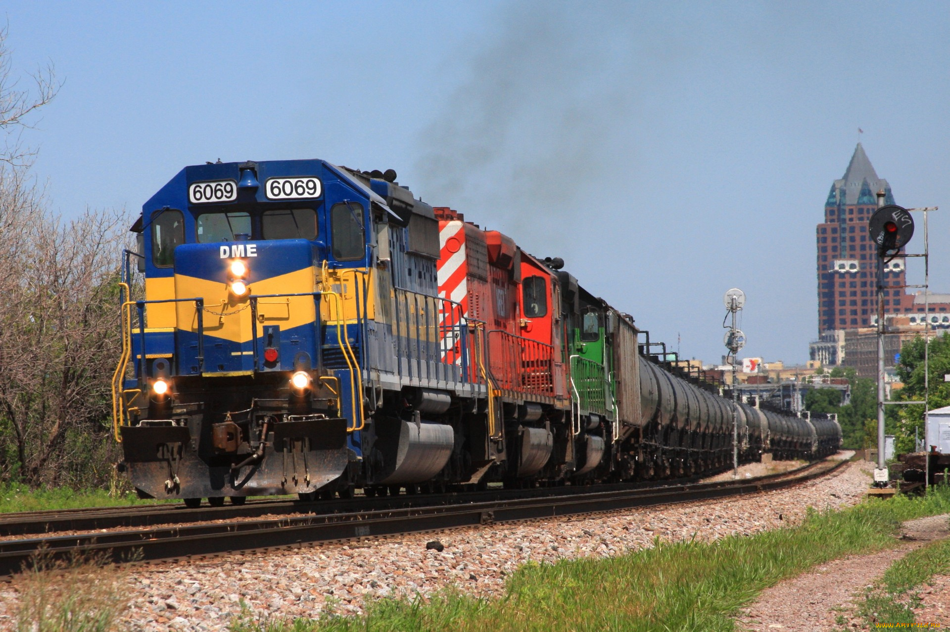 техника, поезда, железная, состав, локомотив, рельсы, дорога