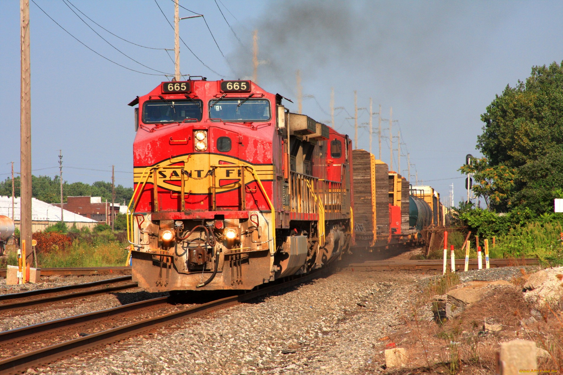 техника, поезда, дорога, железная, состав, локомотив, рельсы