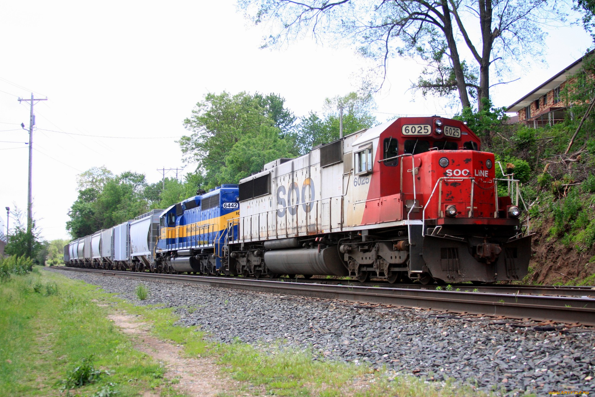 техника, поезда, локомотив, рельсы, дорога, железная, состав