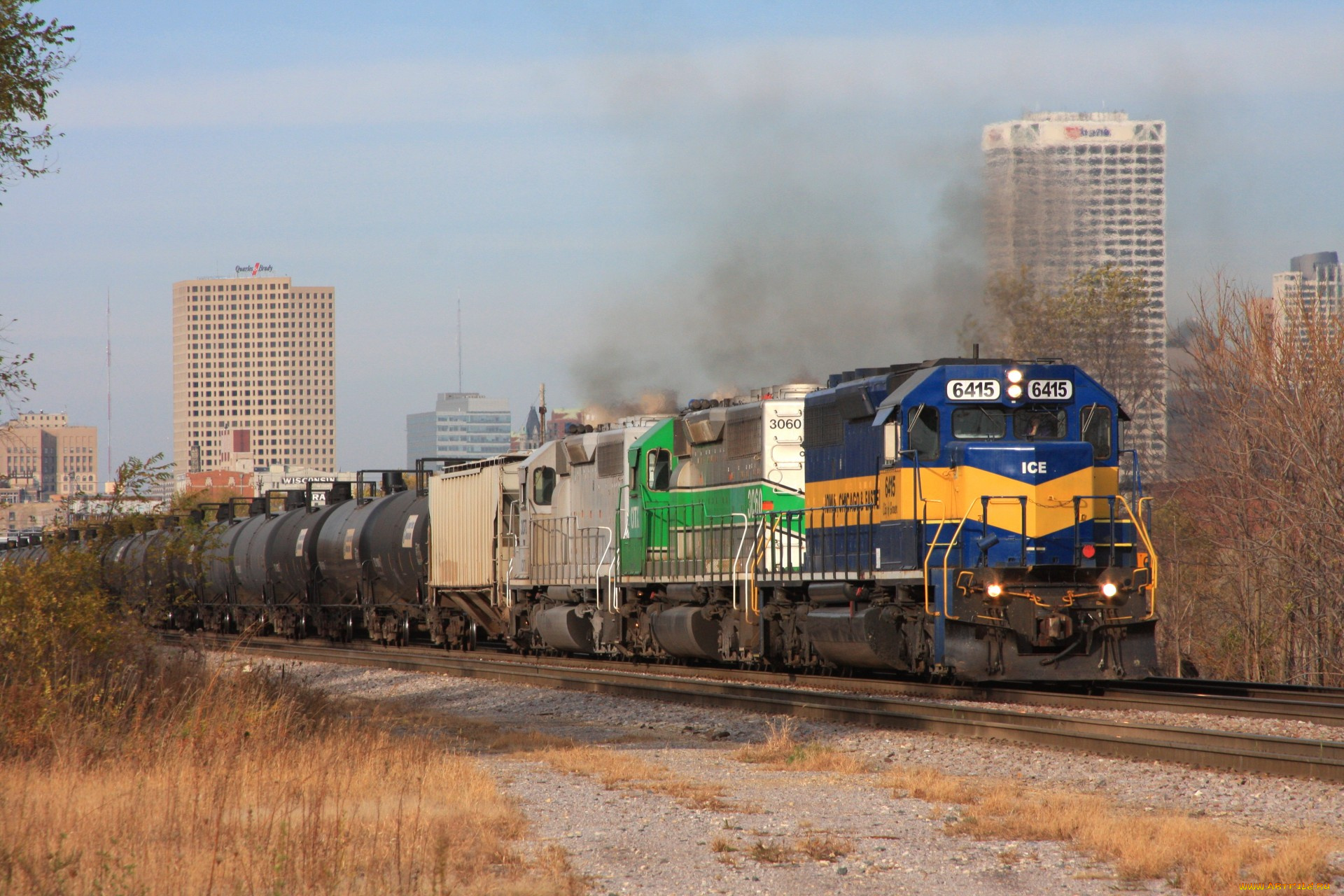 техника, поезда, железная, дорога, рельсы, локомотив, состав