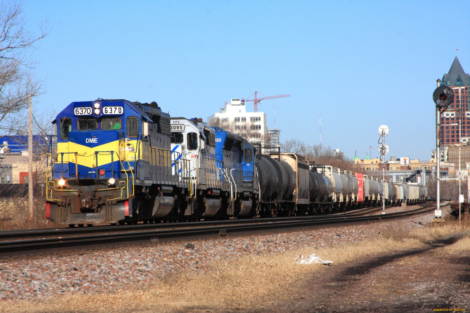 техника, поезда, железная, дорога, рельсы, локомотив, состав