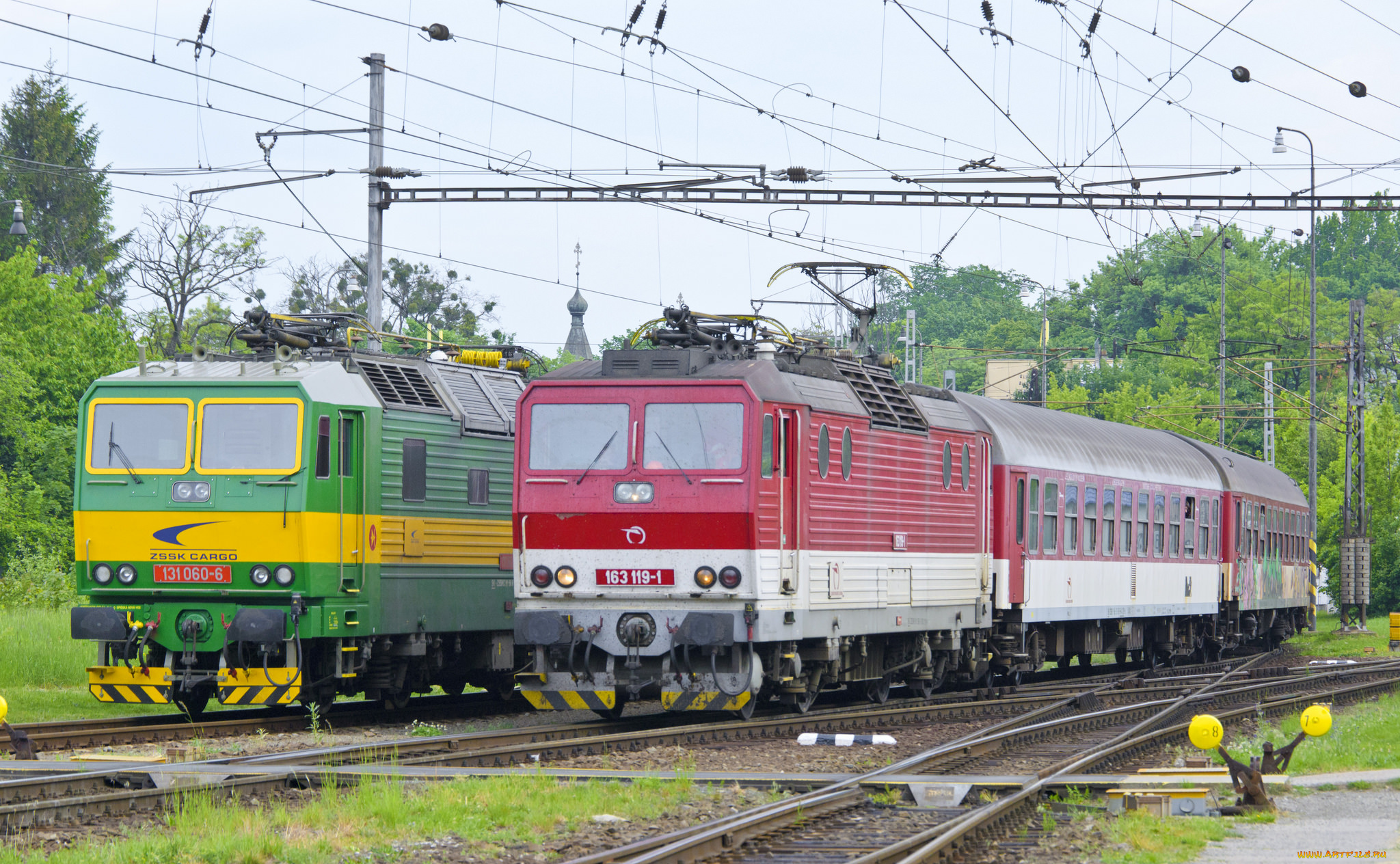 техника, электровозы, состав, локомотив, рельсы, дорога, железная