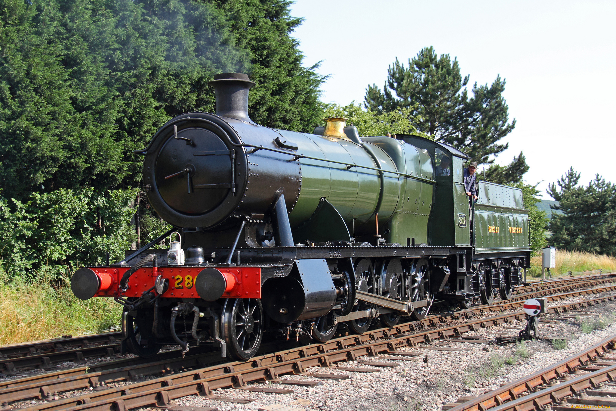 техника, паровозы, паровоз, дорога, рельсы, железная