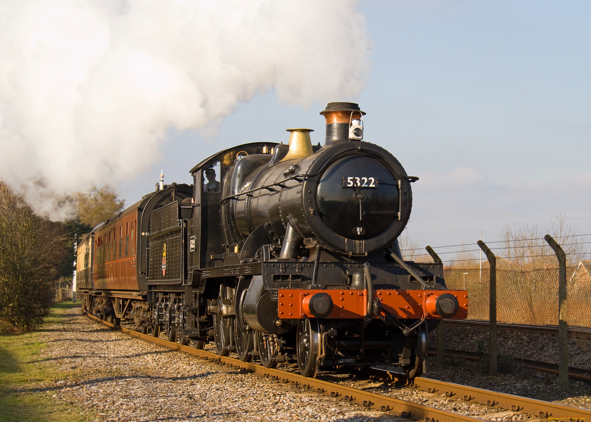 техника, паровозы, дорога, железная, рельсы, паровоз