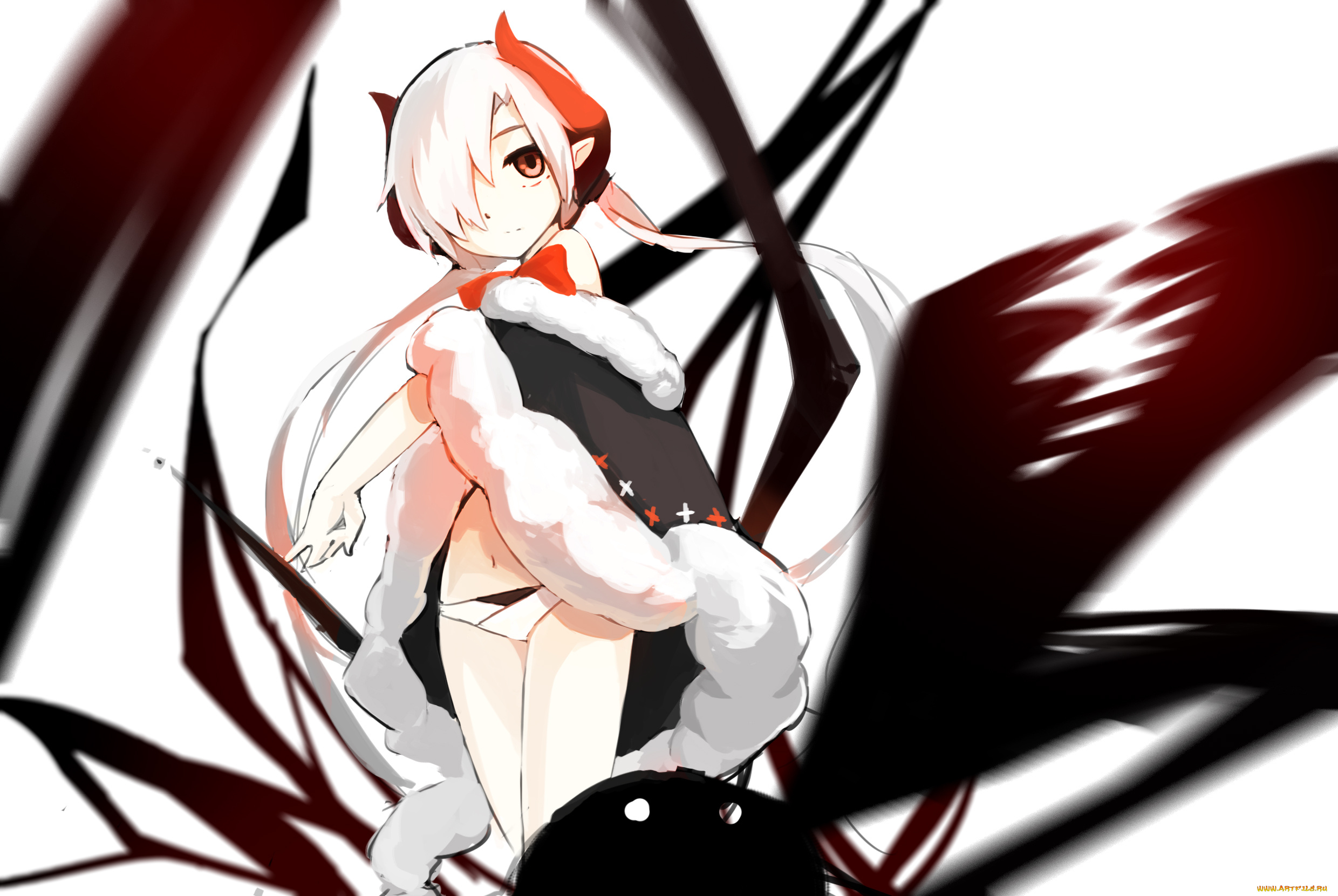 аниме, pixiv, fantasia, мех, накидка, девушка, арт, pixiv, fantasia