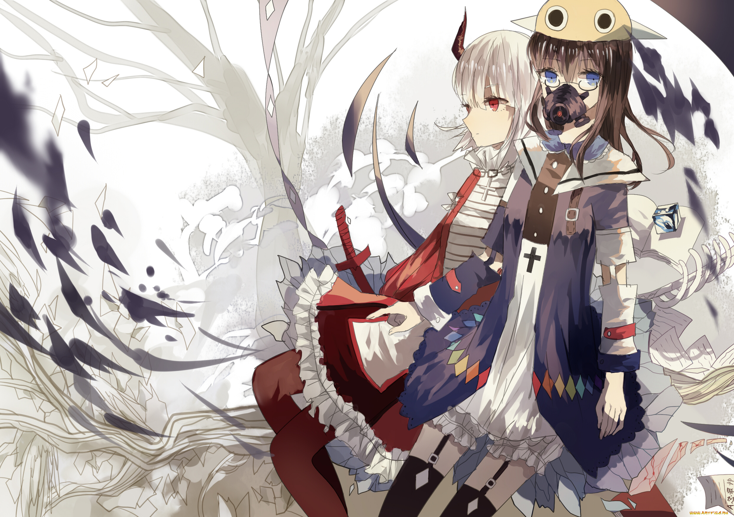 аниме, pixiv, fantasia, девушки, арт, pixiv, fantasia