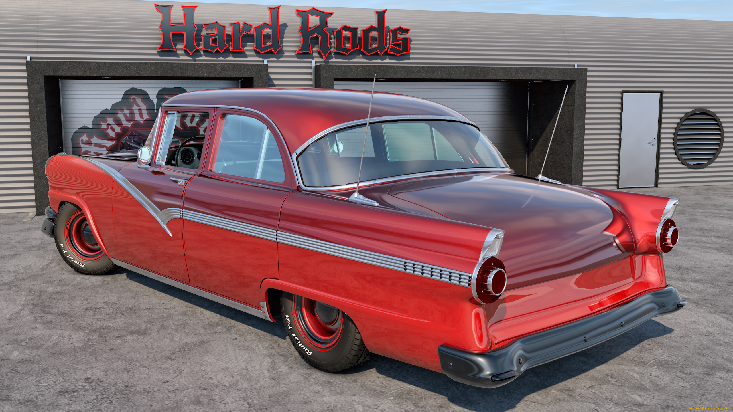 автомобили, 3д, фон, автомобиль