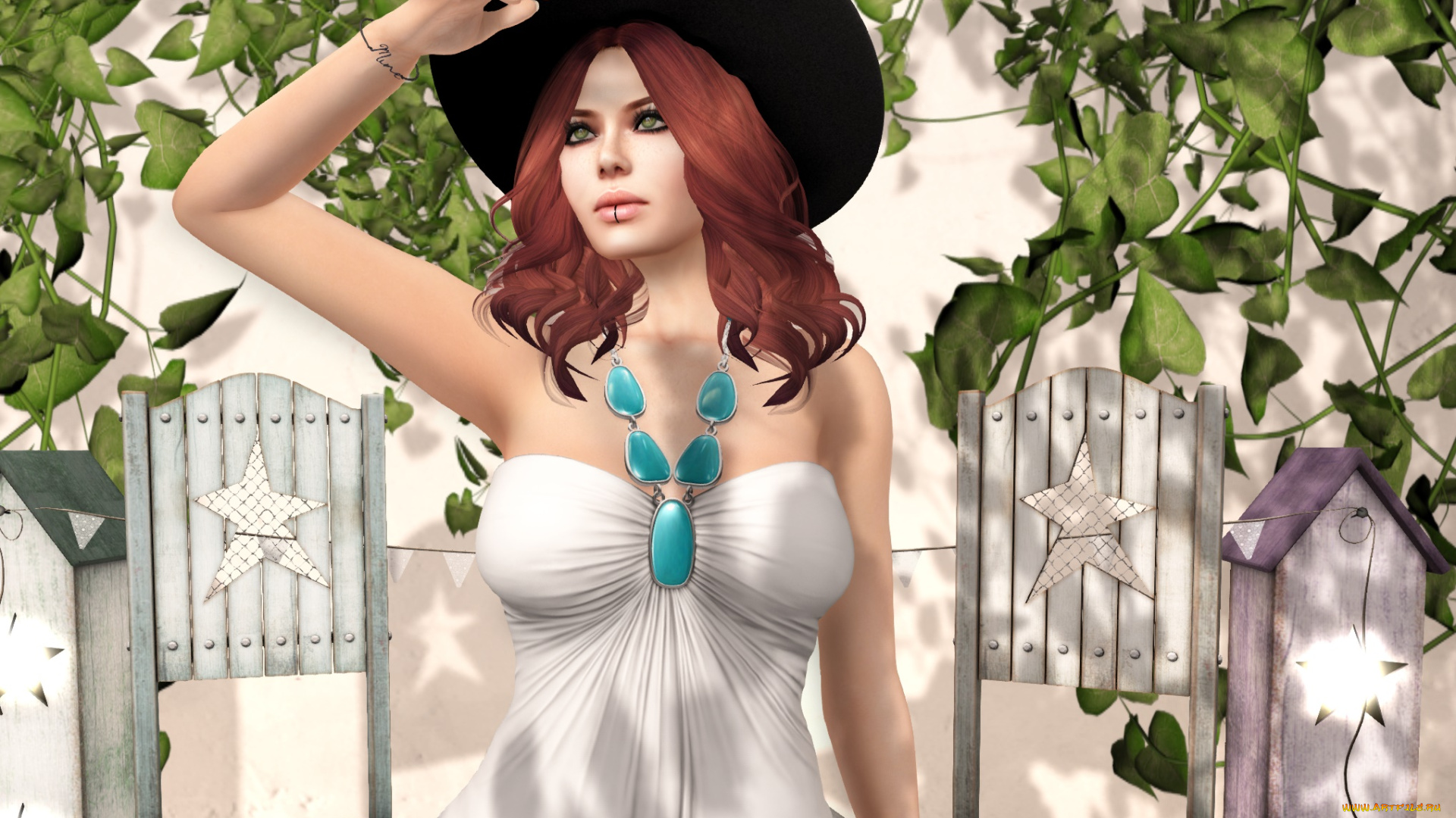 3д, графика, люди, , people, девушка, фон, взгляд