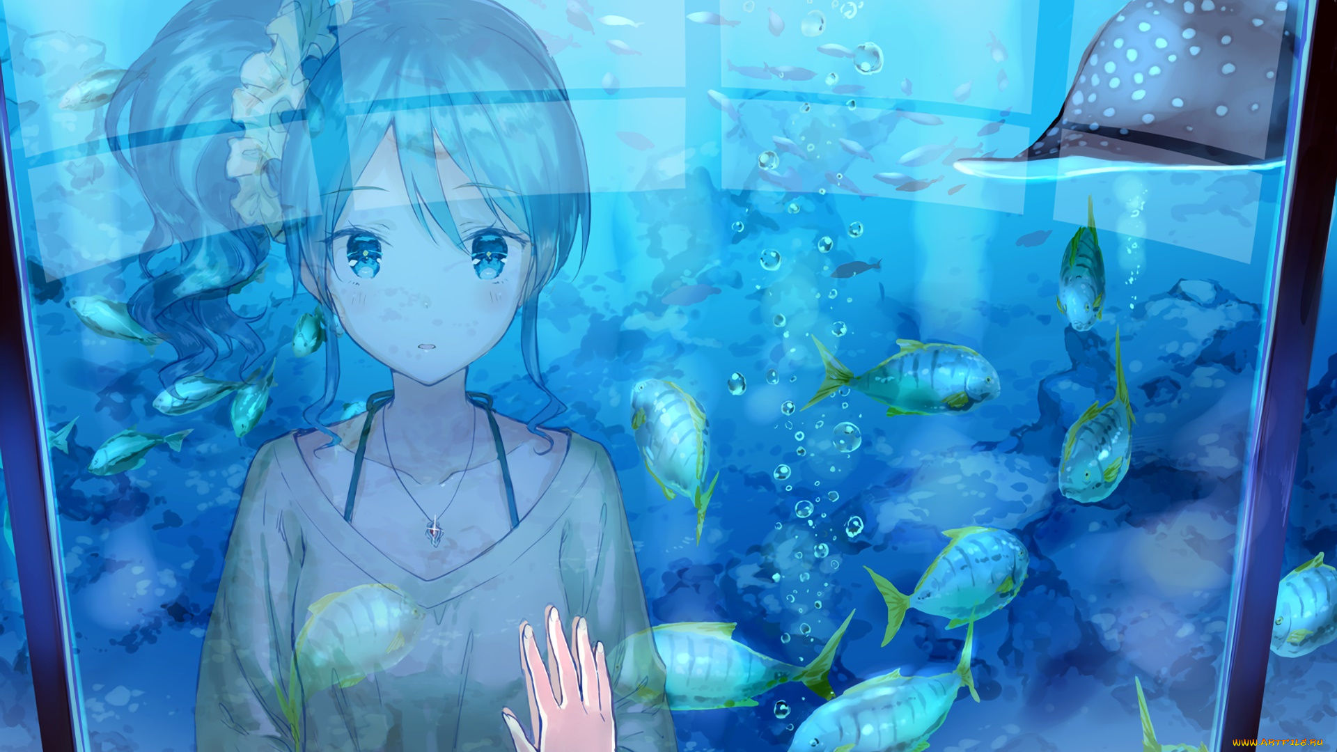 aikatsu, аниме, взгляд, девушка, фон