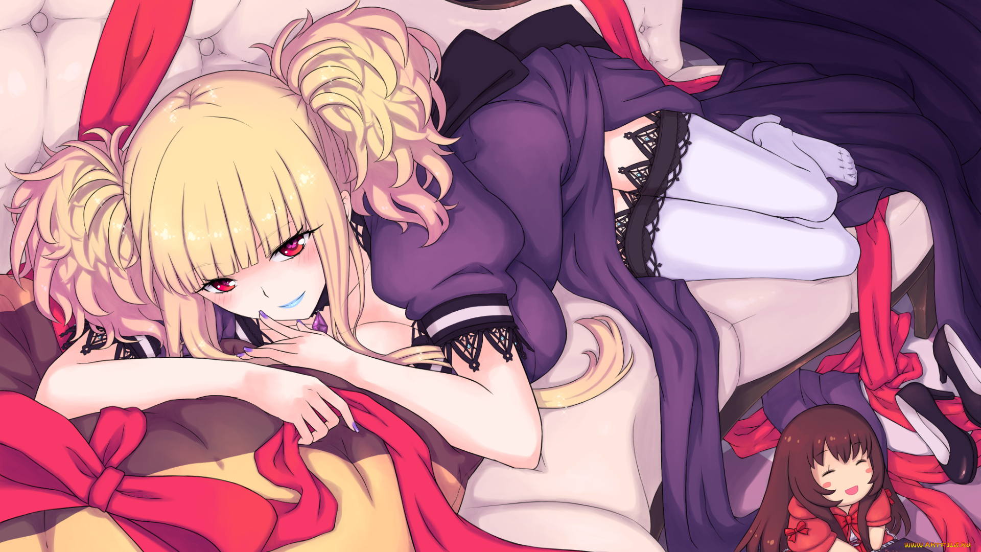 аниме, aoki, hagane, no, arpeggio, девушка, взгляд, фон