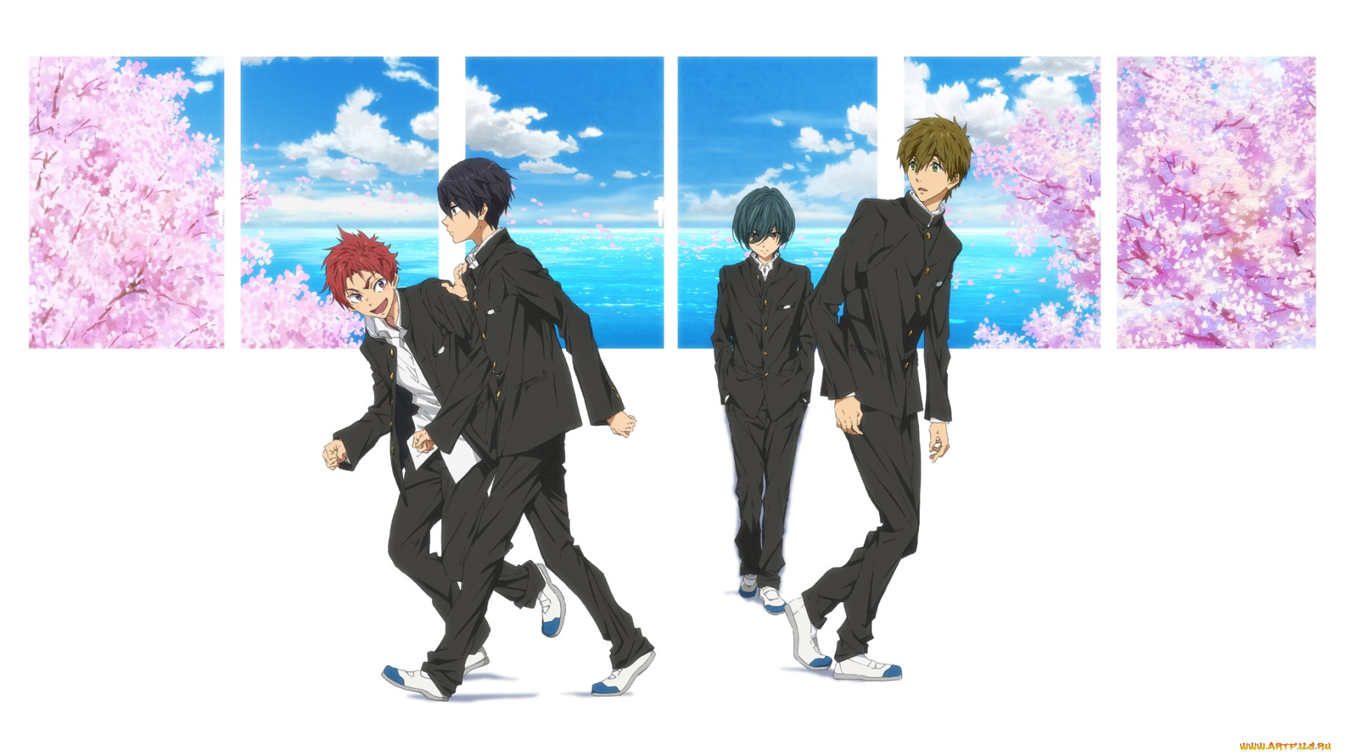 аниме, free, мальчики