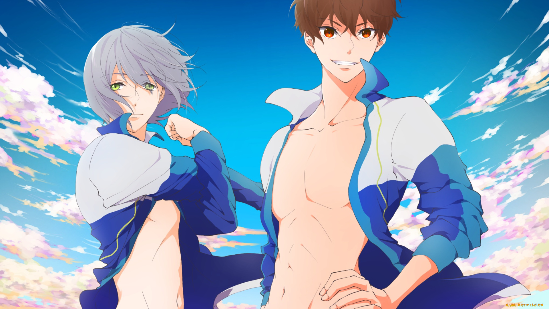 аниме, free, serizawa, nao, парни, kirishima, natsuya