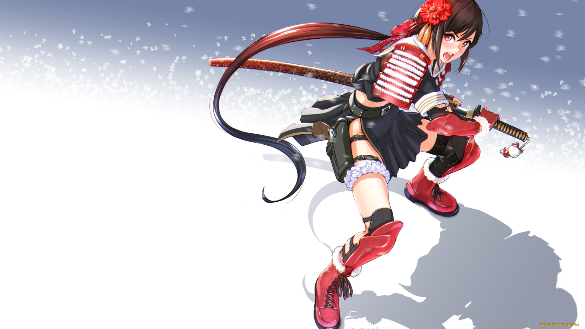 аниме, оружие, , техника, , технологии, девочка, меч