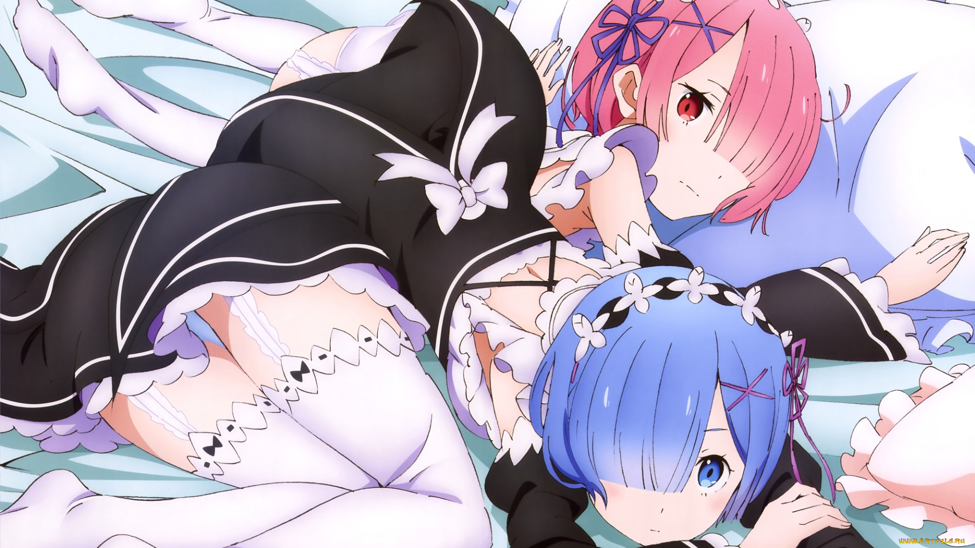 аниме, re, , zero, kara, hajimeru, isekai, seikatsu, девушки