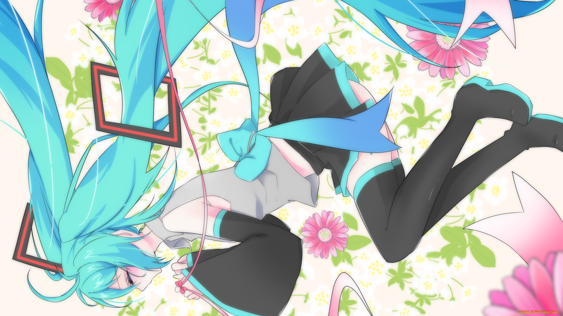 аниме, vocaloid, hatsune, miku