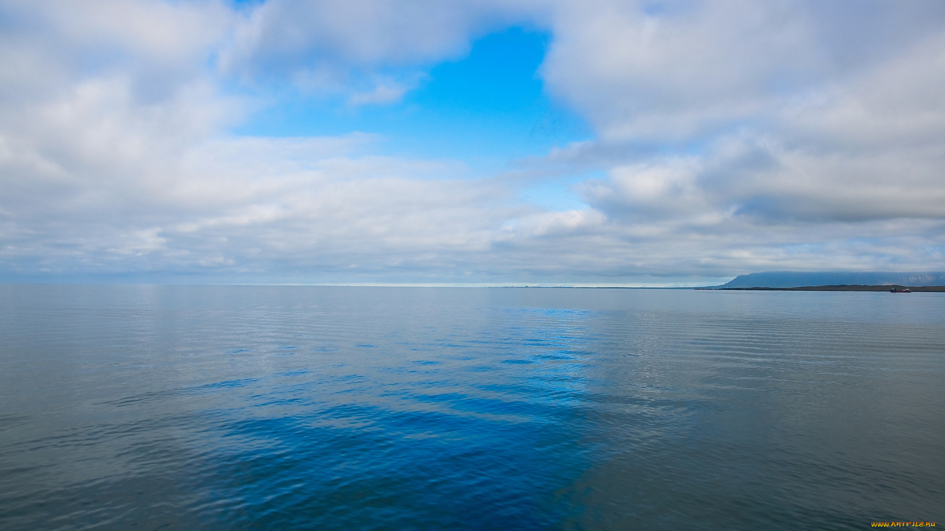 природа, моря, океаны, горы, горизонт, море, облака, небо