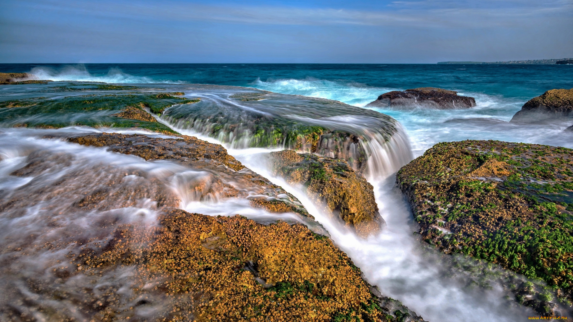 природа, побережье, берег, море