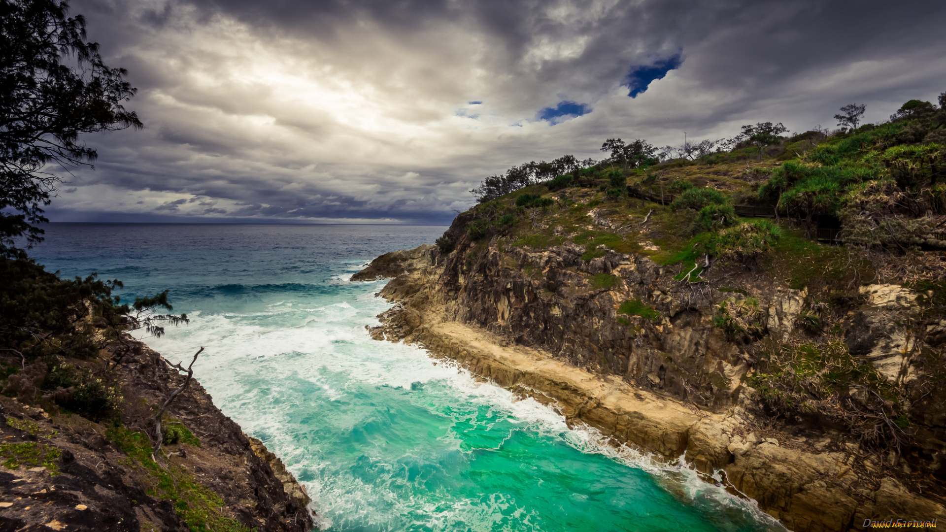 природа, побережье, берег, море