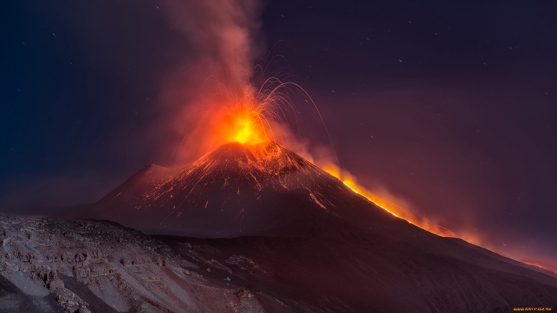 природа, стихия, извержение