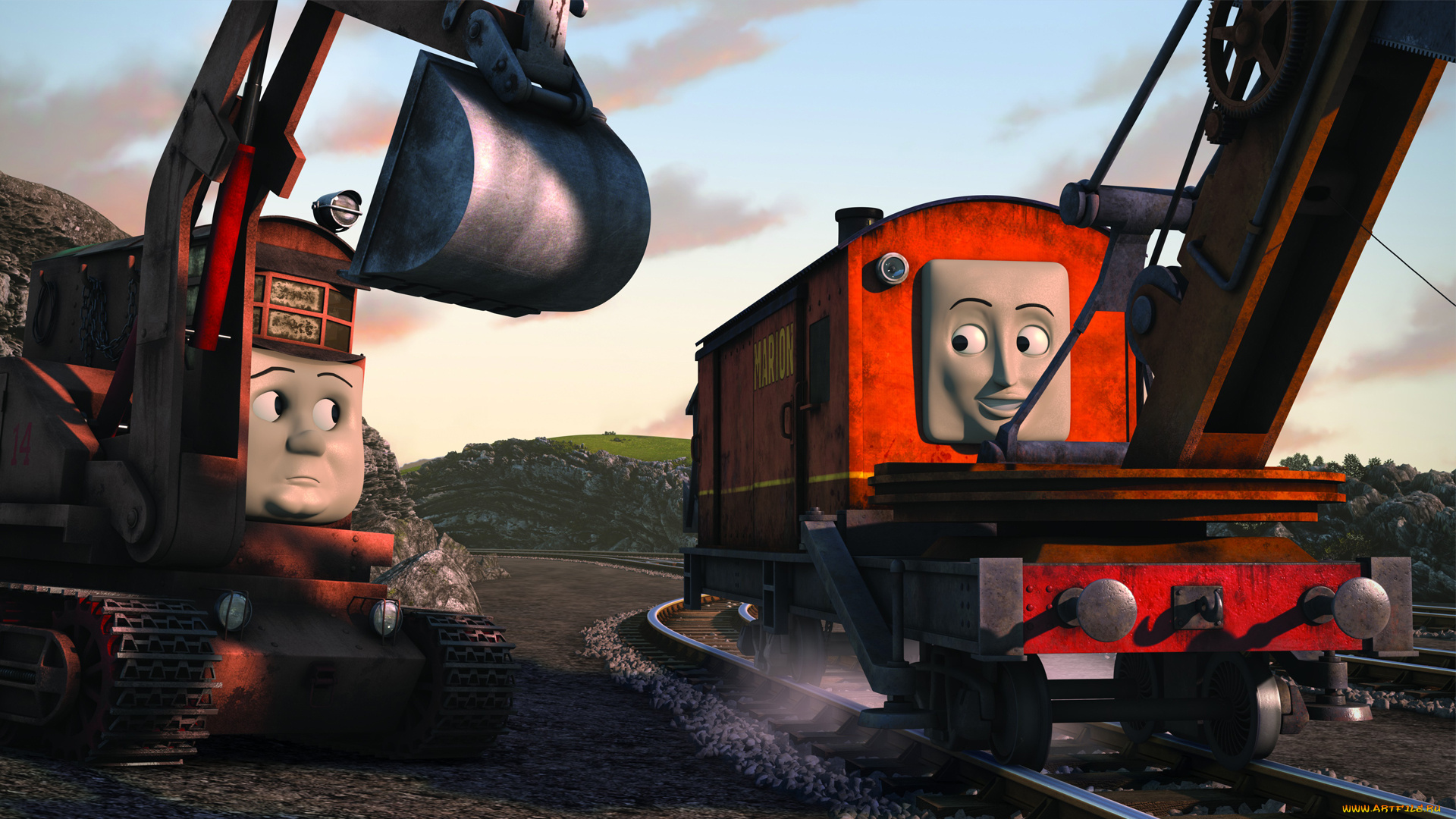 thomas, and, friends, мультфильмы, экскаваторы