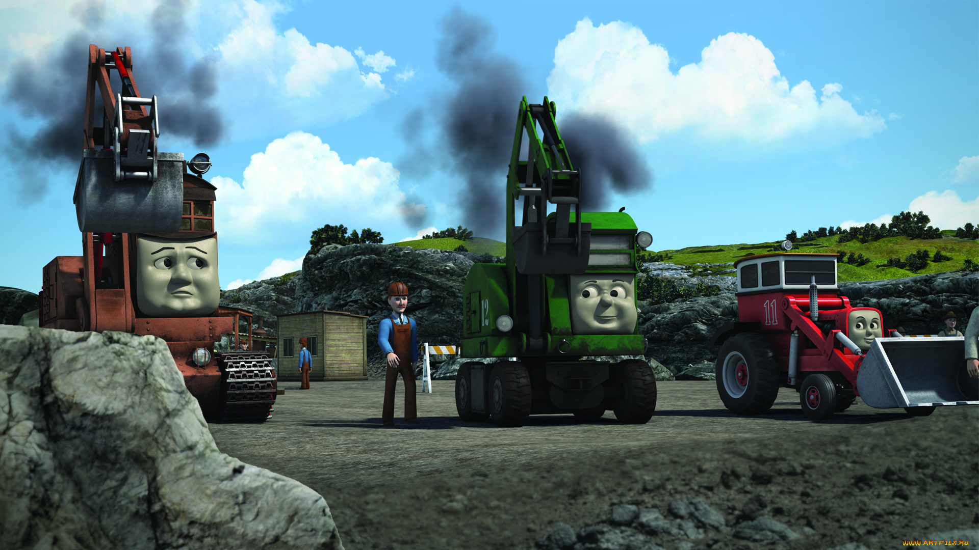thomas, and, friends, мультфильмы, экскаваторы