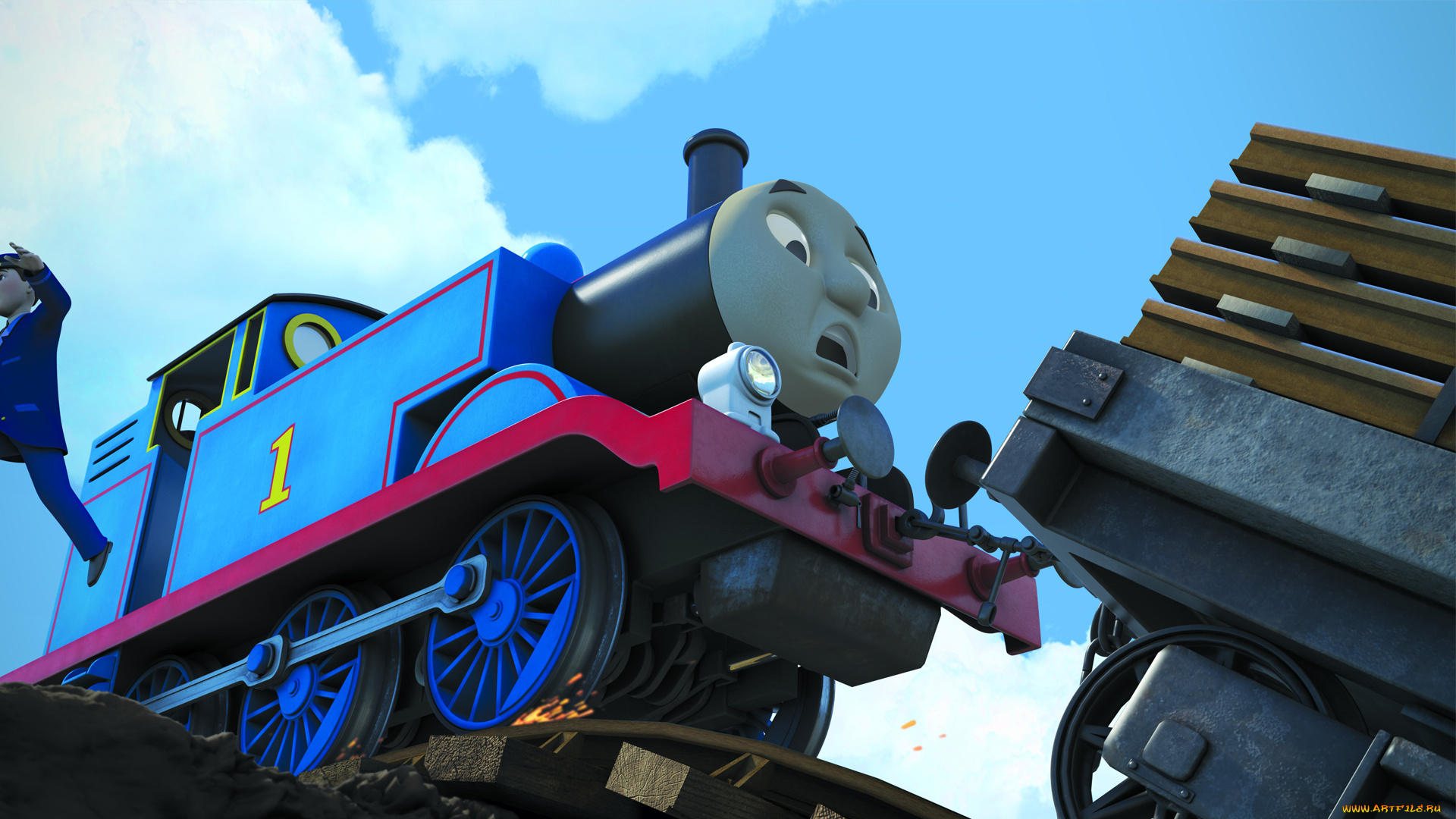 thomas, and, friends, мультфильмы, паровоз