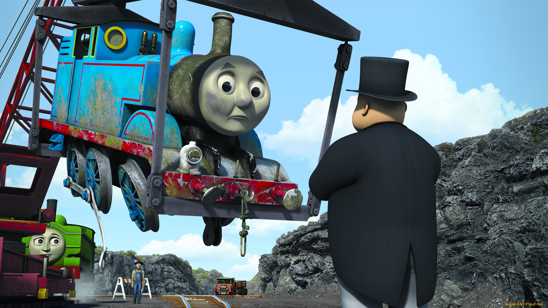 thomas, and, friends, мультфильмы, паровоз