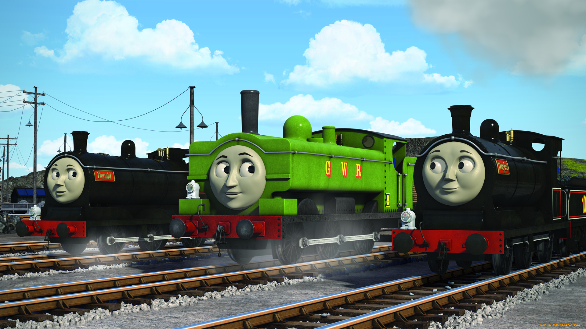 thomas, and, friends, мультфильмы, паровозы