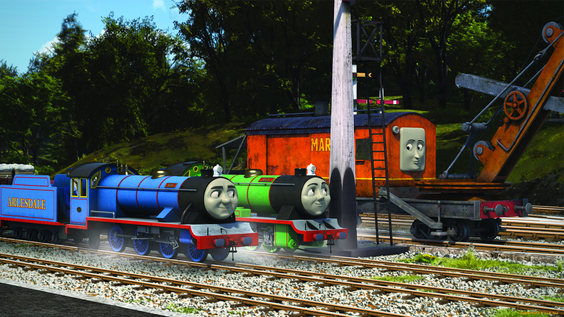 thomas, and, friends, мультфильмы, паровозы