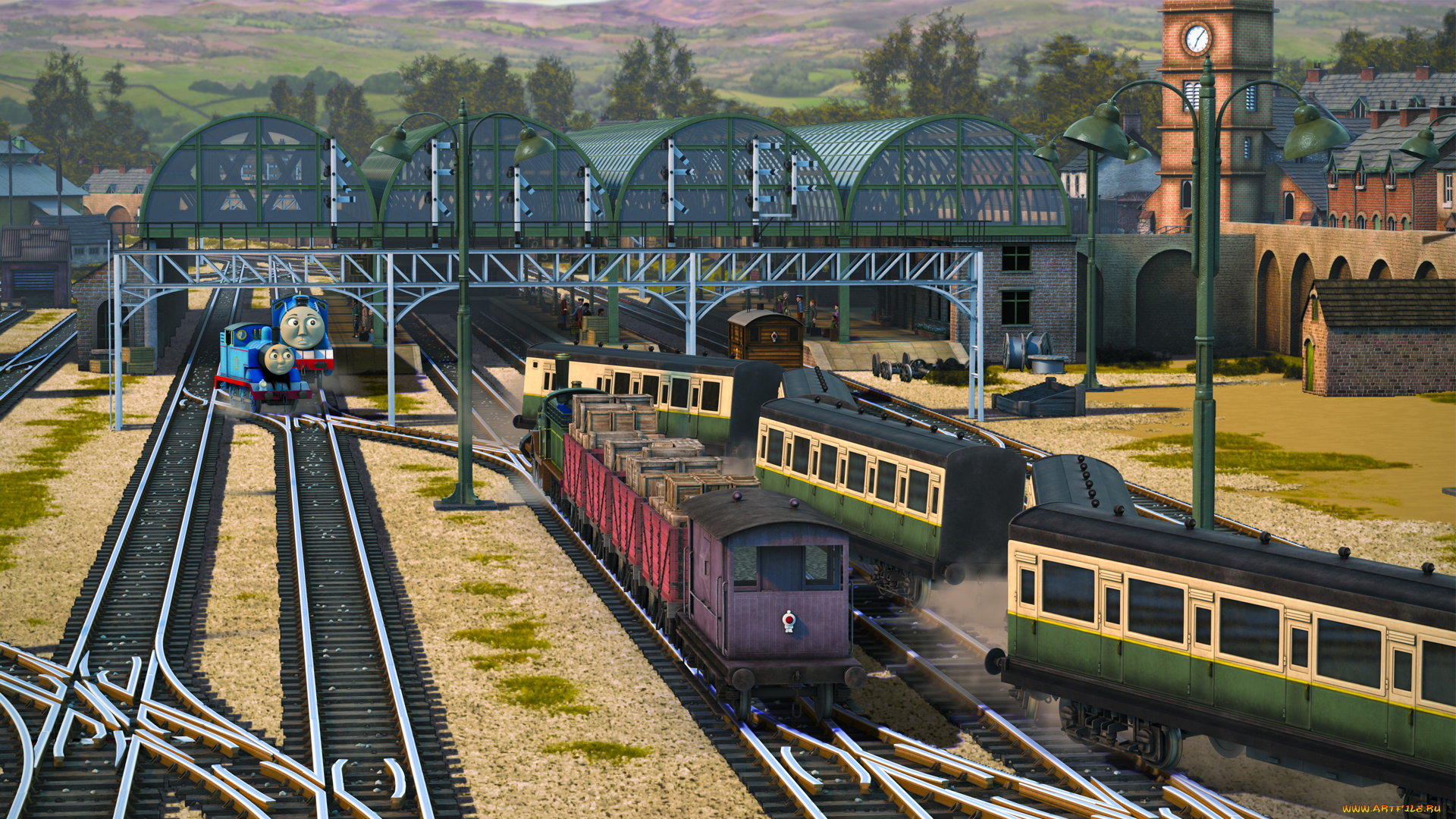 thomas, and, friends, мультфильмы, паровозы