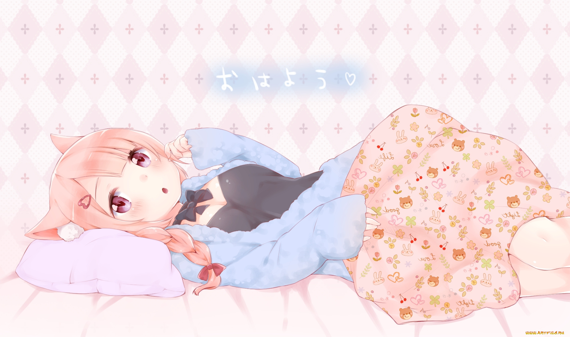 аниме, животные, , существа, девочка