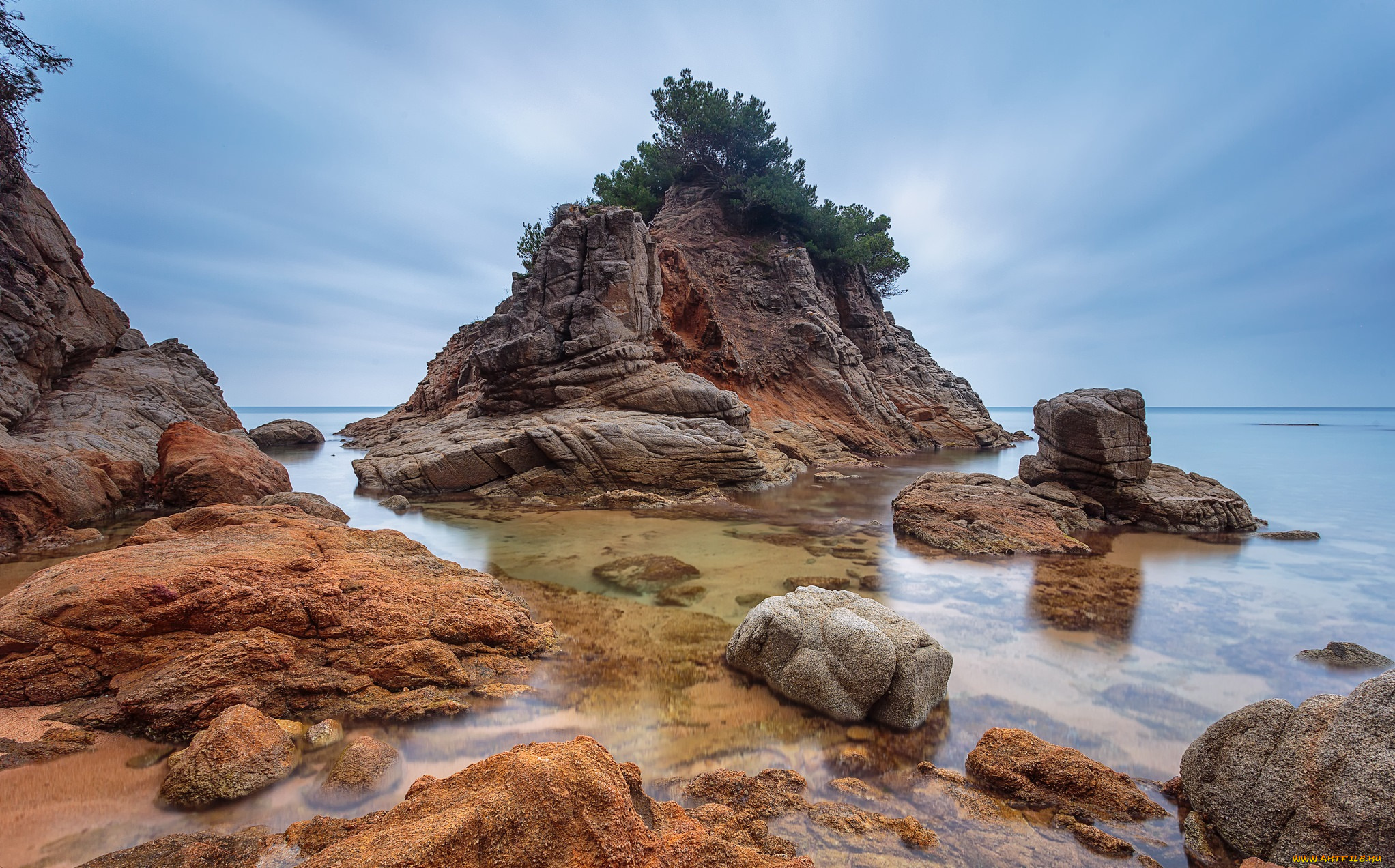 природа, побережье, берег, море