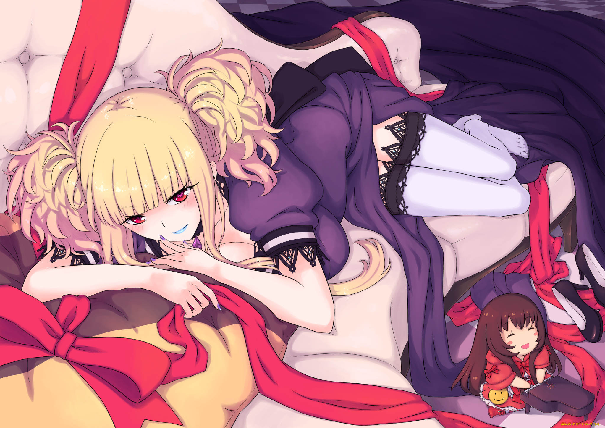 аниме, aoki, hagane, no, arpeggio, девушка, взгляд, фон