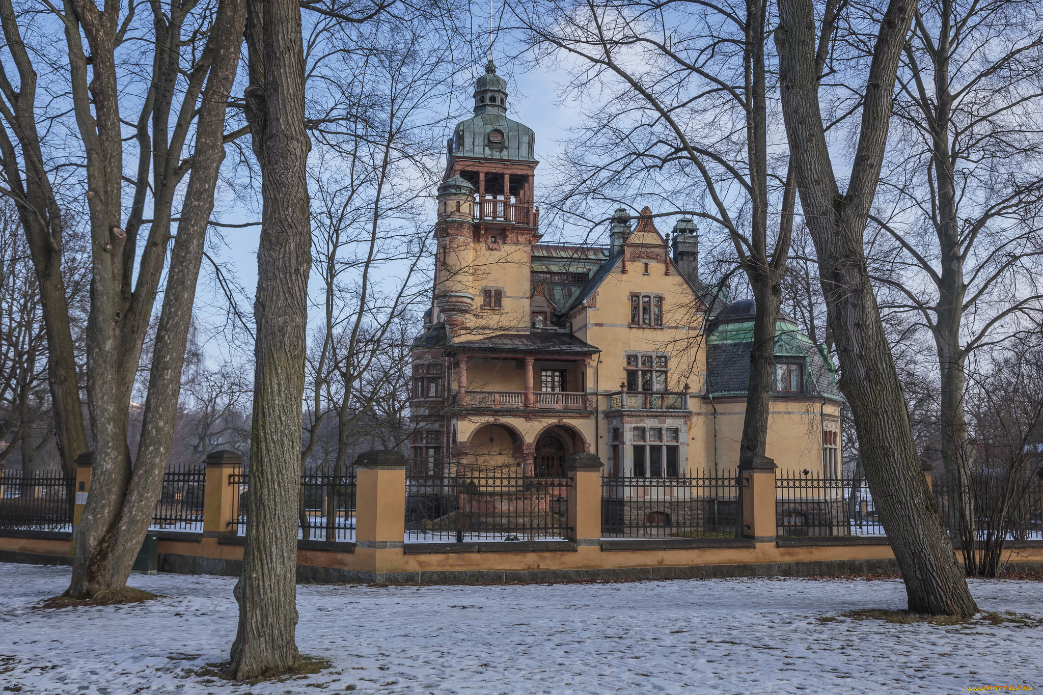 города, -, здания, , дома, парк, особняк