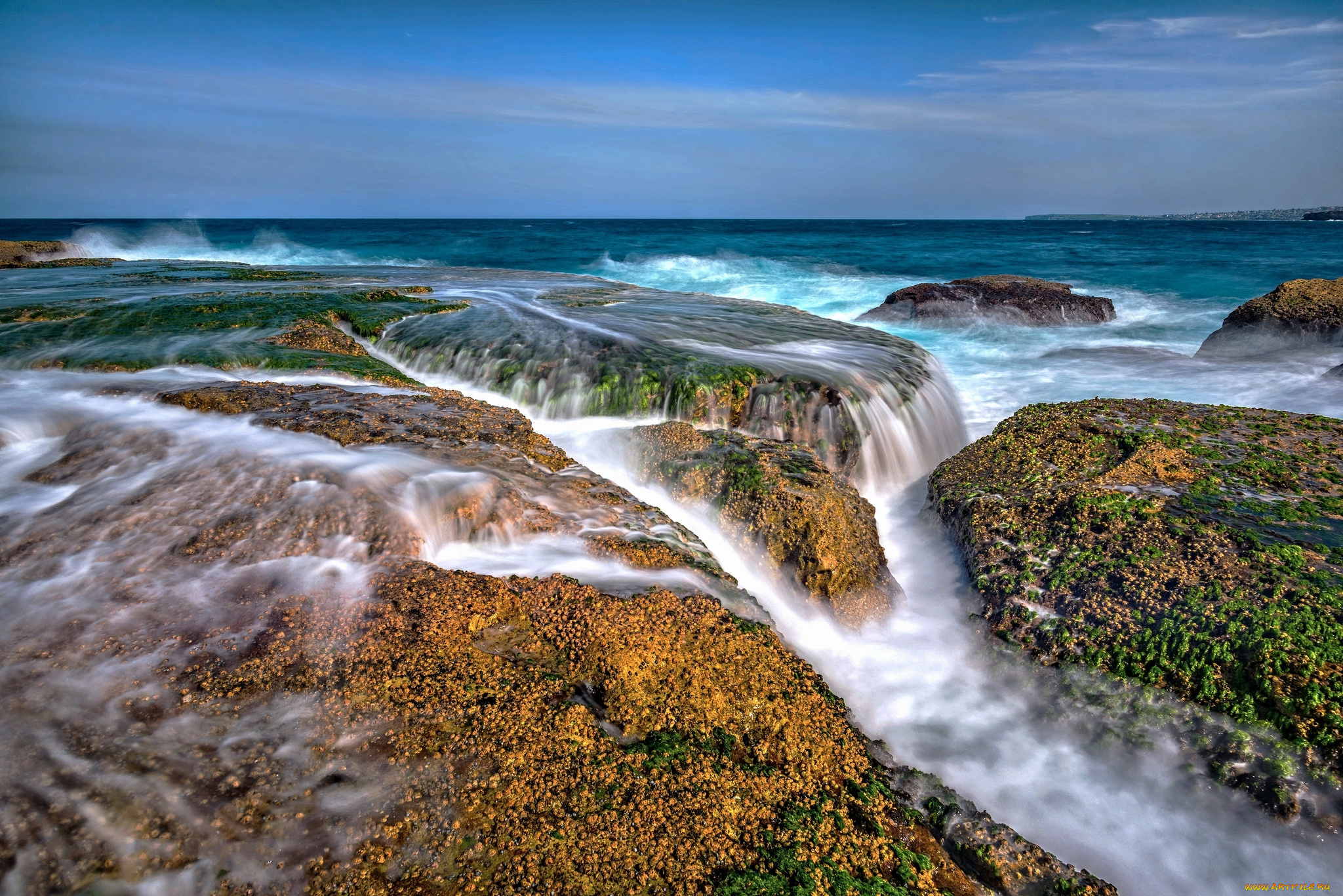 природа, побережье, берег, море