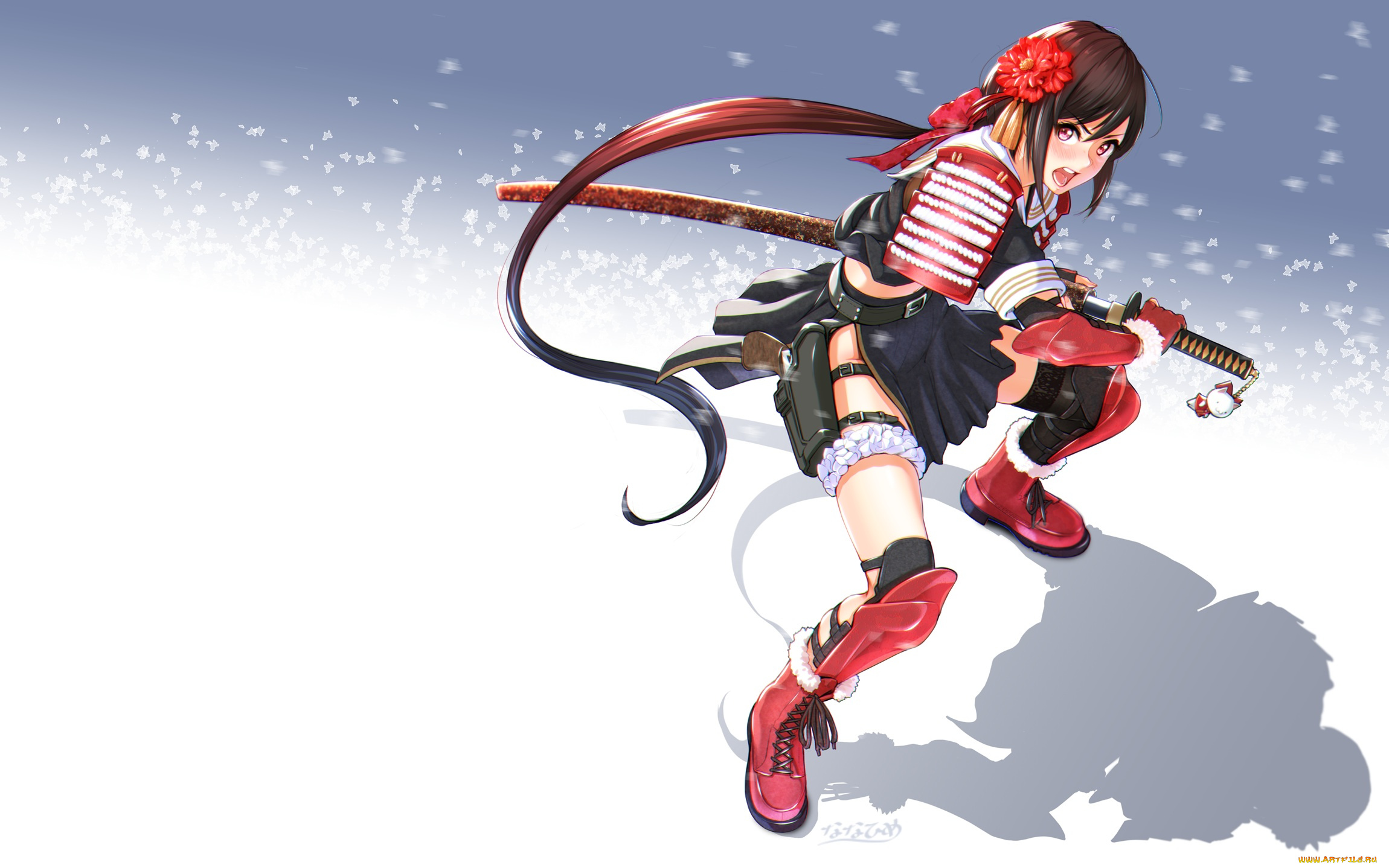 аниме, оружие, , техника, , технологии, девочка, меч