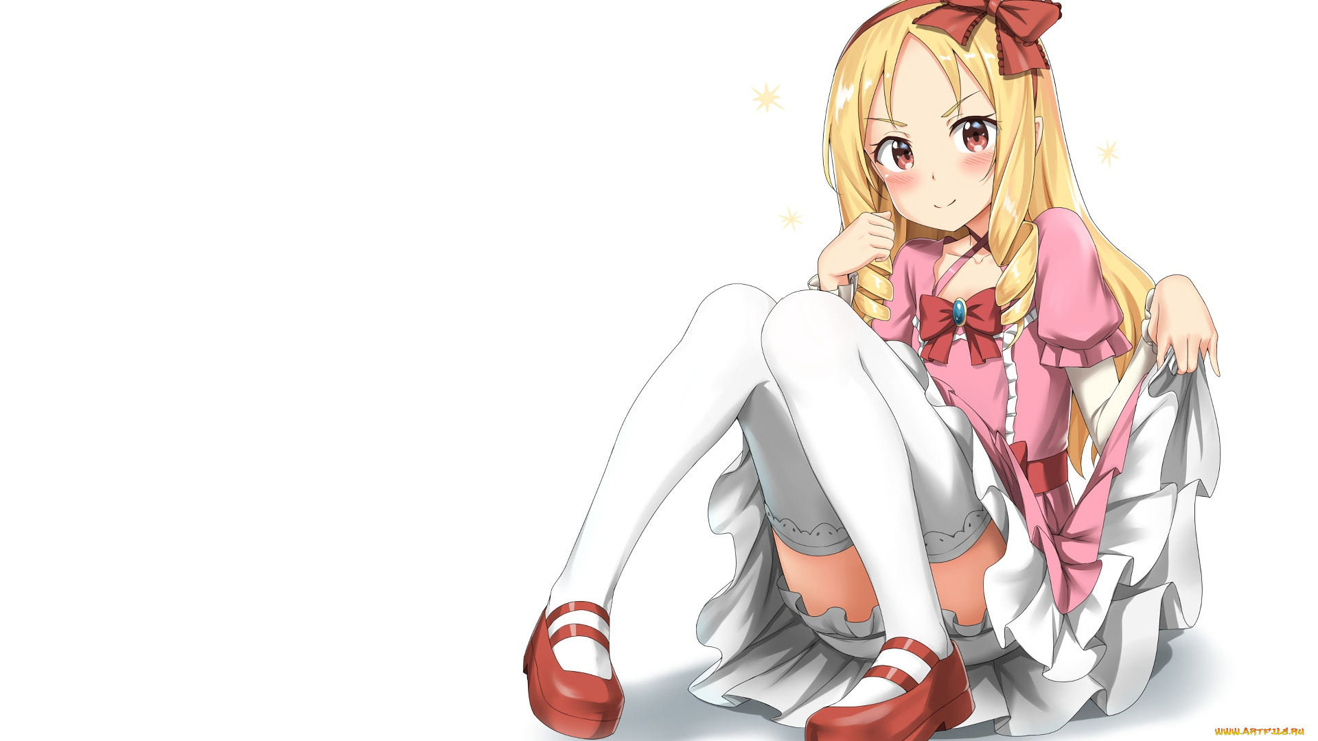 аниме, eromanga-sensei, фон, взгляд, девушка