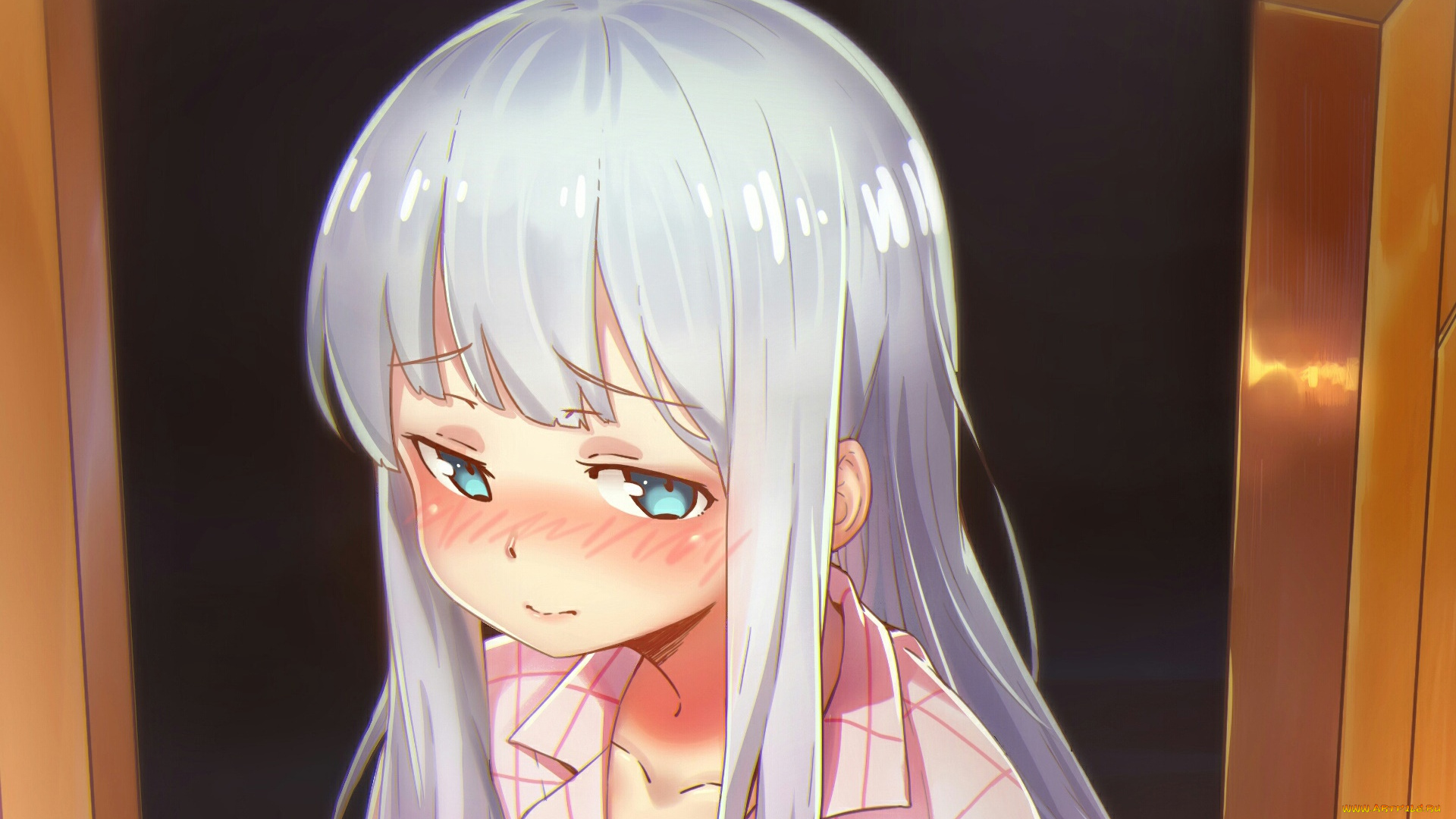 аниме, eromanga-sensei, взгляд, девушка, фон