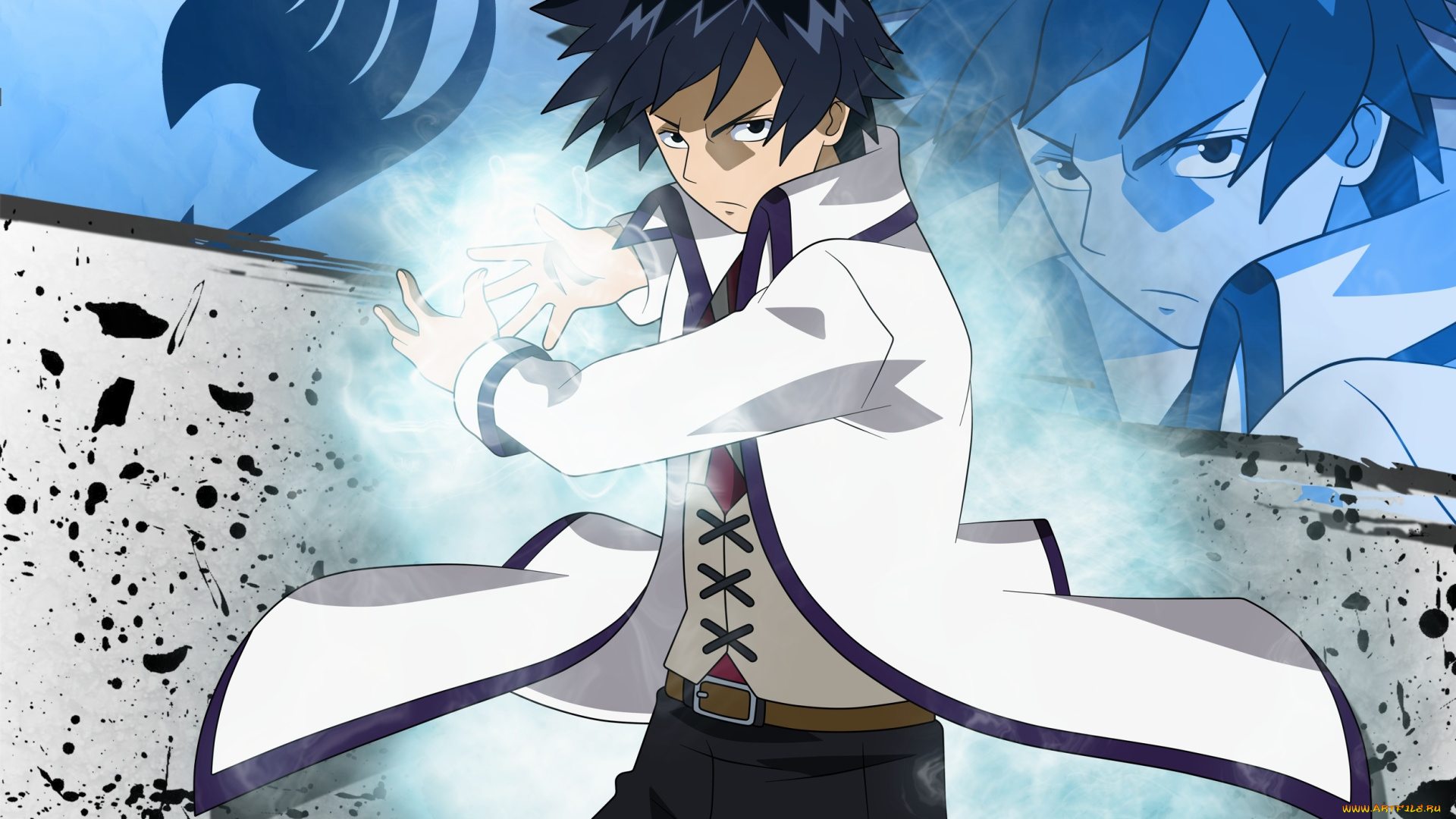 аниме, fairy, tail, грей