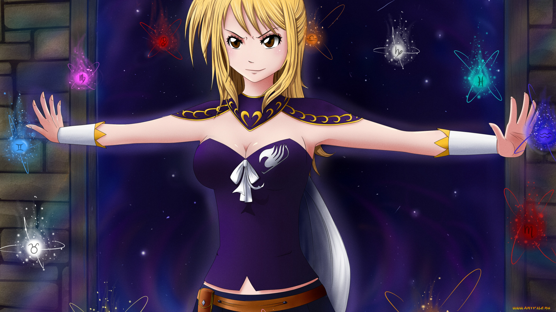 аниме, fairy, tail, люси