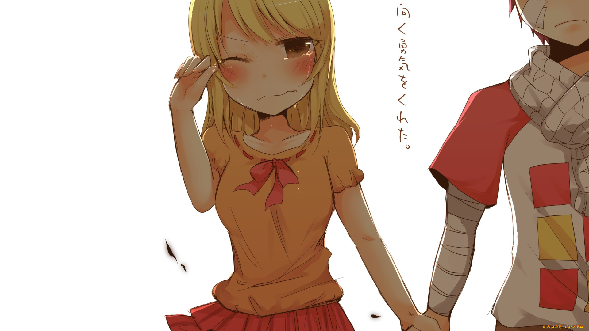 аниме, fairy, tail, люси, нацу