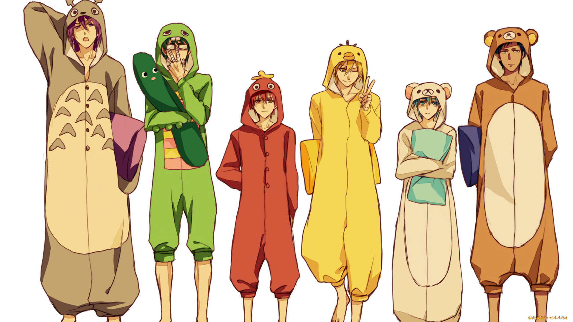 аниме, kuroko, no, baske, баскетбол