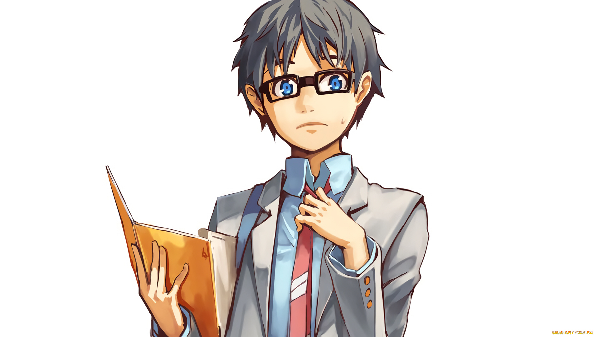 аниме, shigatsu, wa, kimi, no, uso, твоя, апрельская, ложь