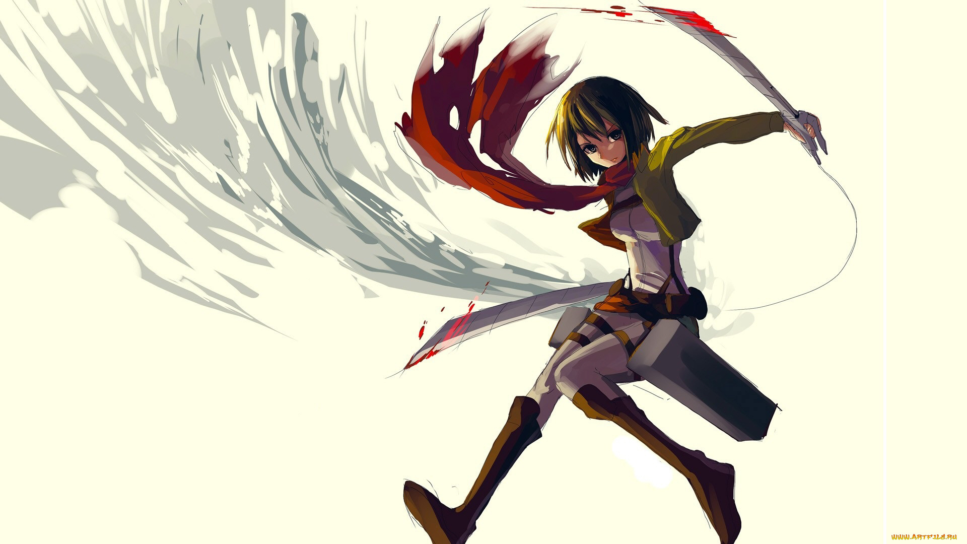 аниме, shingeki, no, kyojin, атака, титанов