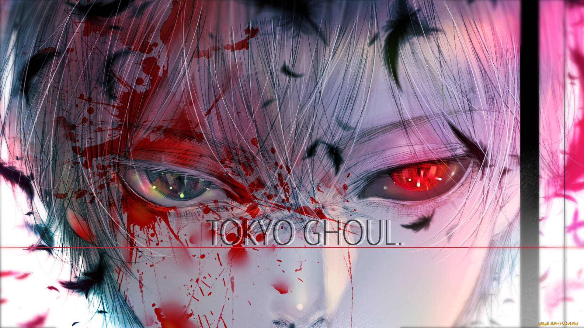 аниме, tokyo, ghoul, by, kuroe, ken, kaneki, tokyo, ghoul, парень, кровь