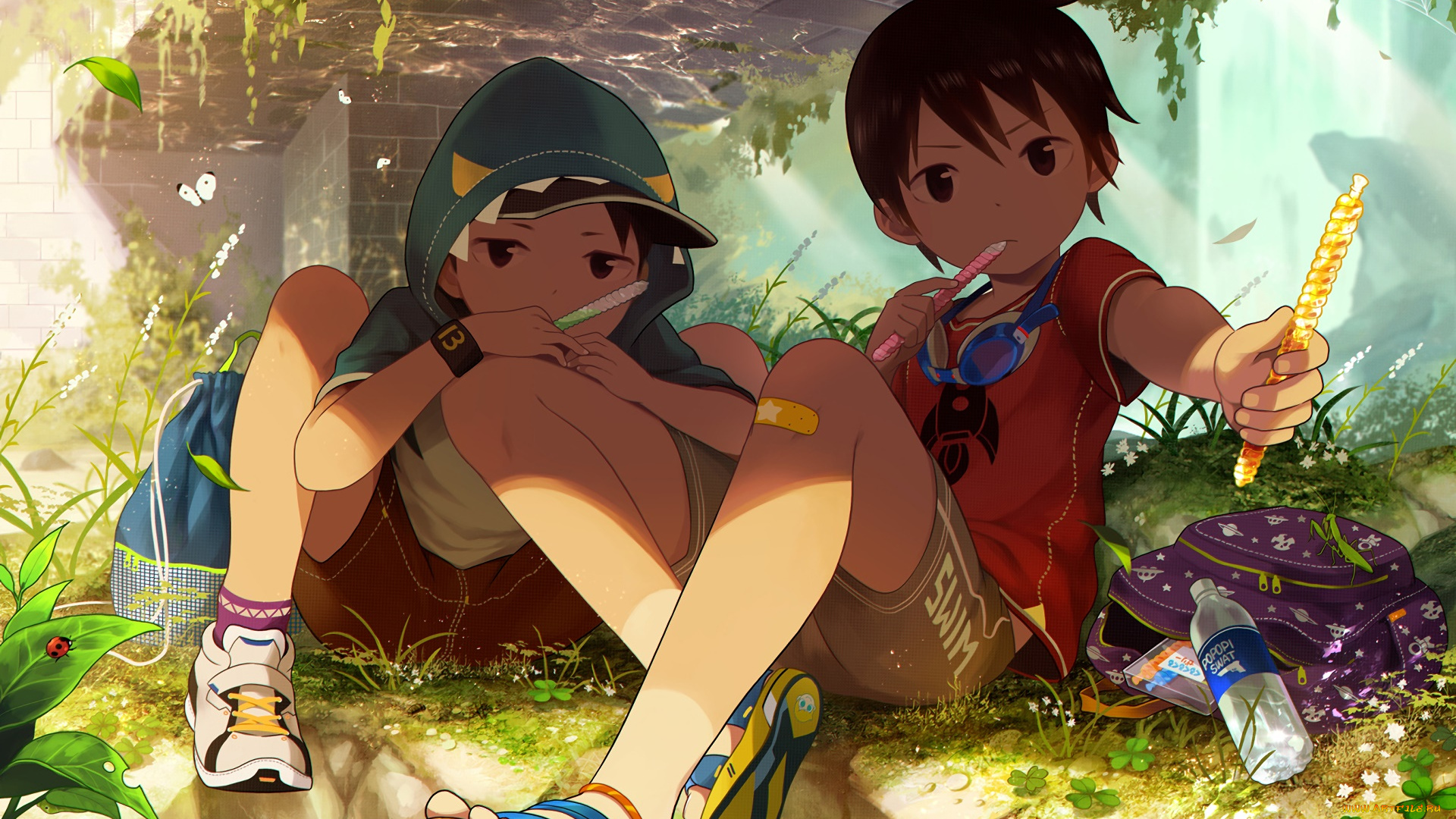 аниме, unknown, , другое, фон, взгляд, девушки