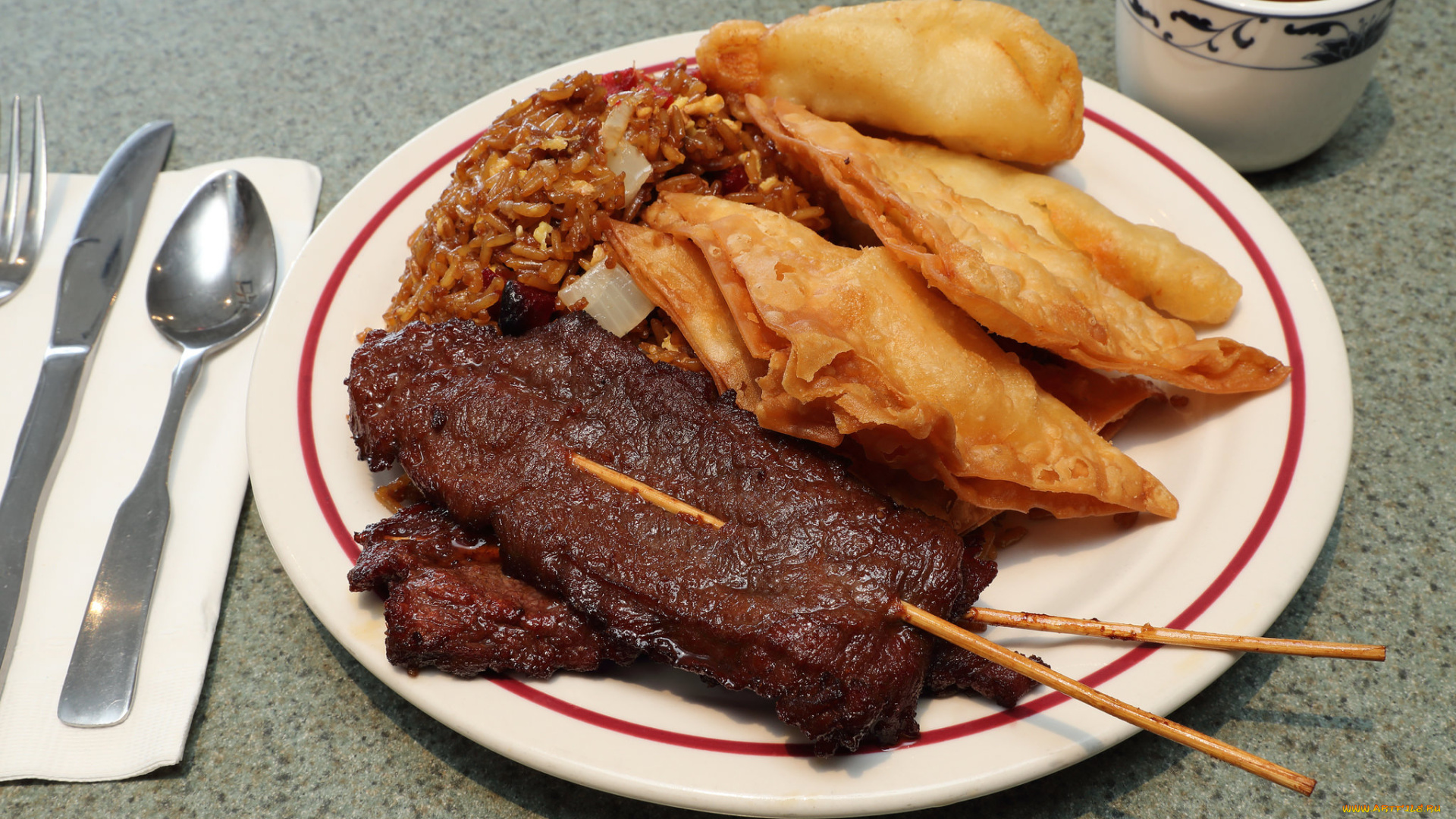 еда, мясные, блюда, гарнир, мясо